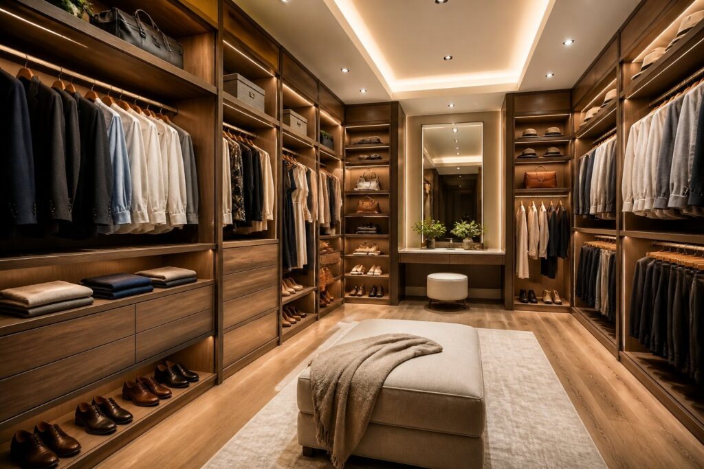 Guarda-Roupa Casal: Espaço Otimizado e Elegância na Organização